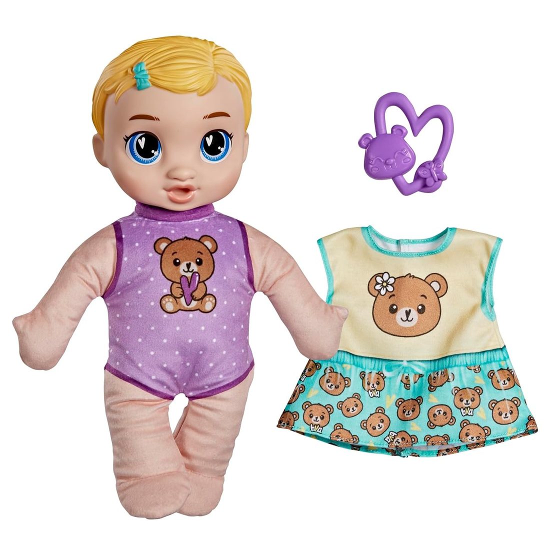 Beary Soft Snuggles, Blonde Hair Baby Alive doll set