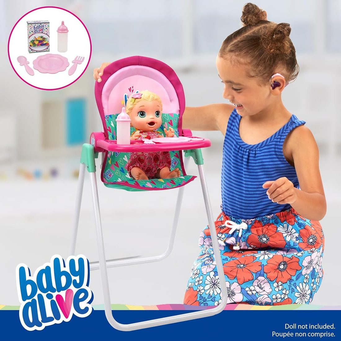 Doll Highchair Set, view 3