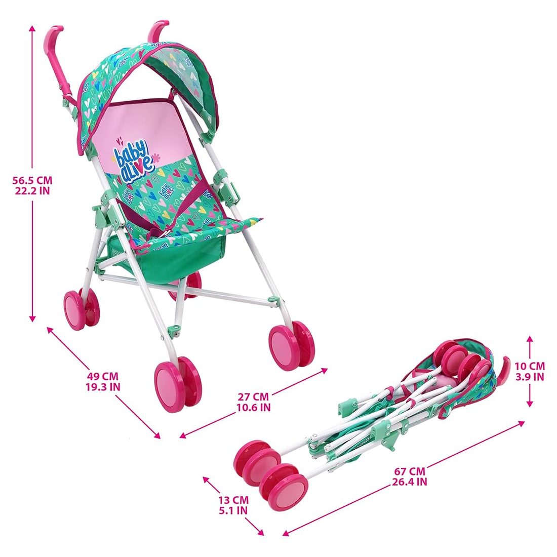 Doll Umbrella Stroller, view 4