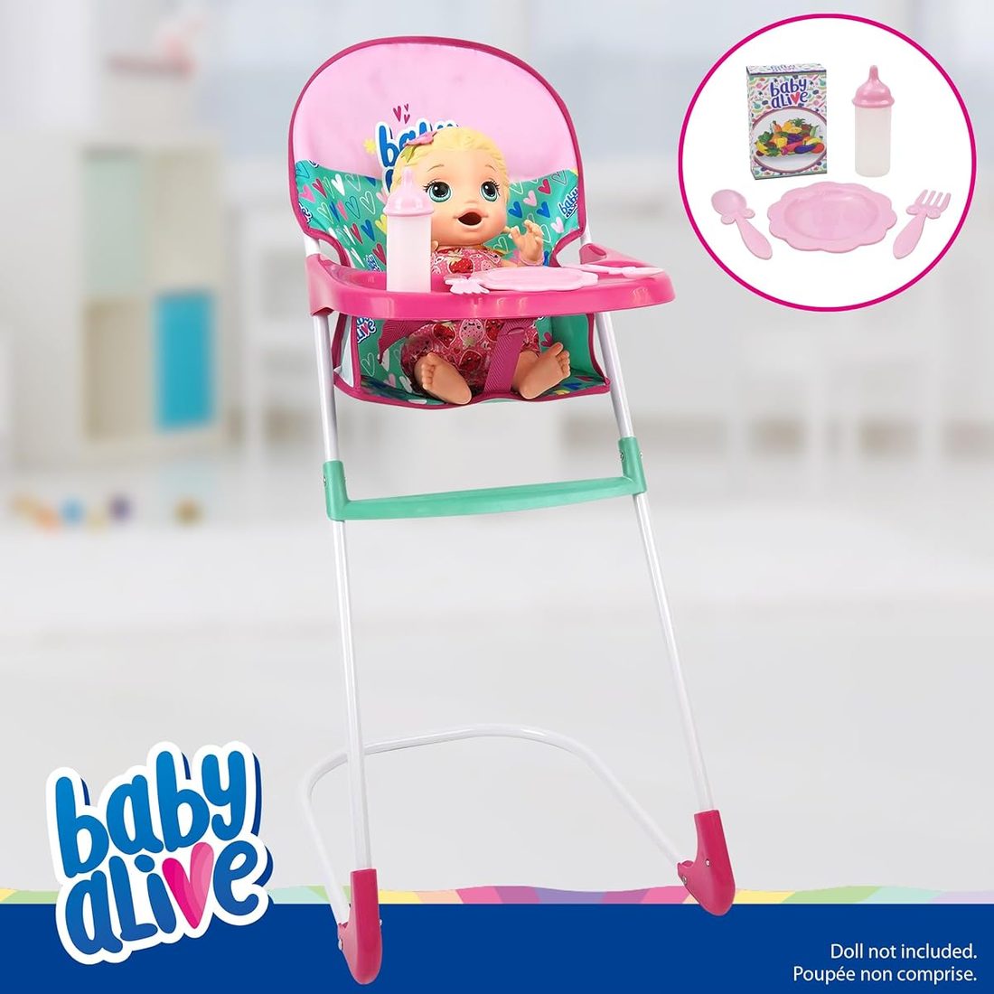 Travel N' Feed 7pc Doll, view 4